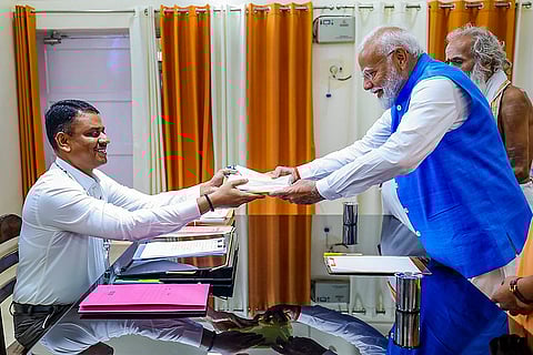 PM Modi's files nomination papers in Varanasi